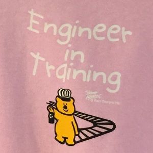 PINK TODDLER HOODIE "ENGINEER IN TRAINING", NWT